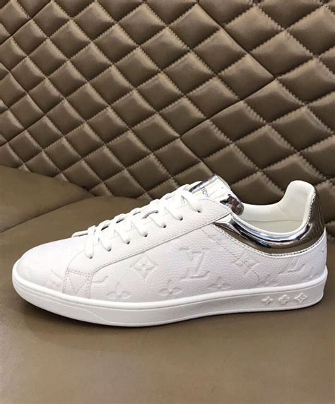 white louis vuitton trainers mens|Louis Vuitton white sneaker.